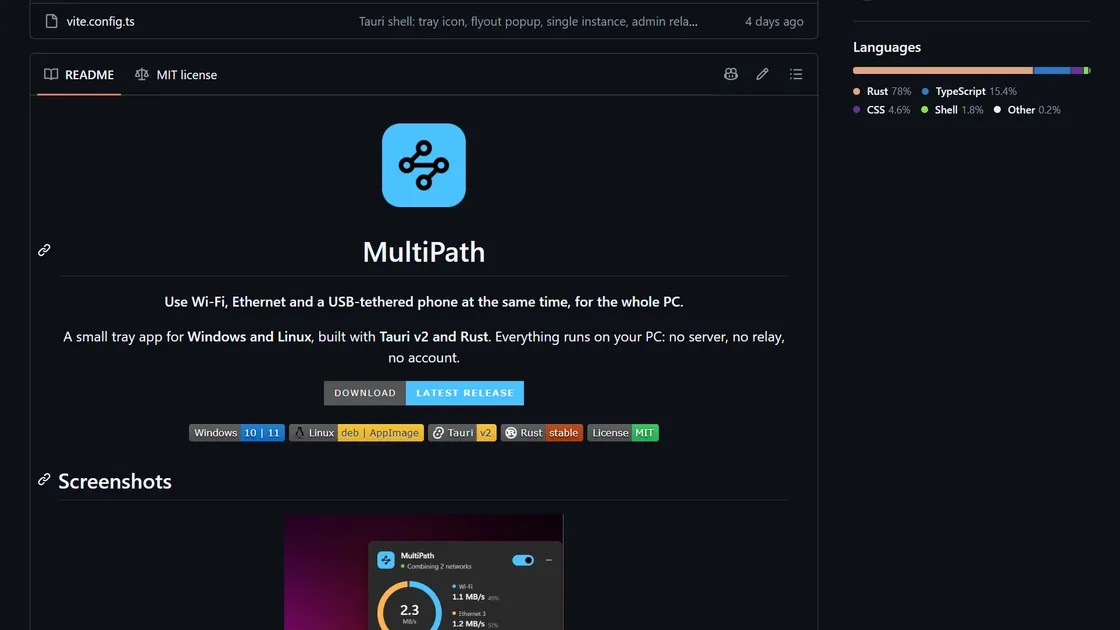 MultiPath: Combine Wi-Fi, Ethernet, and Phone Data