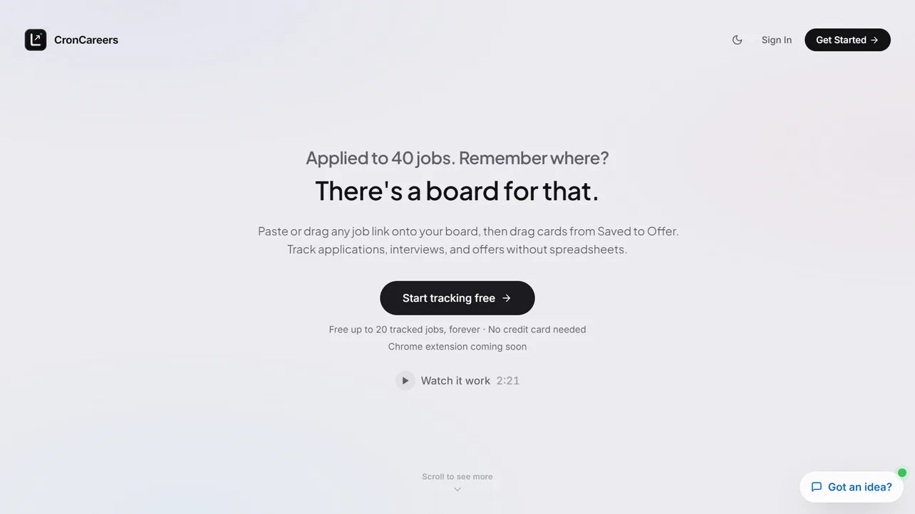 CronCareers: Job Hunting Without the Messy Spreadsheet