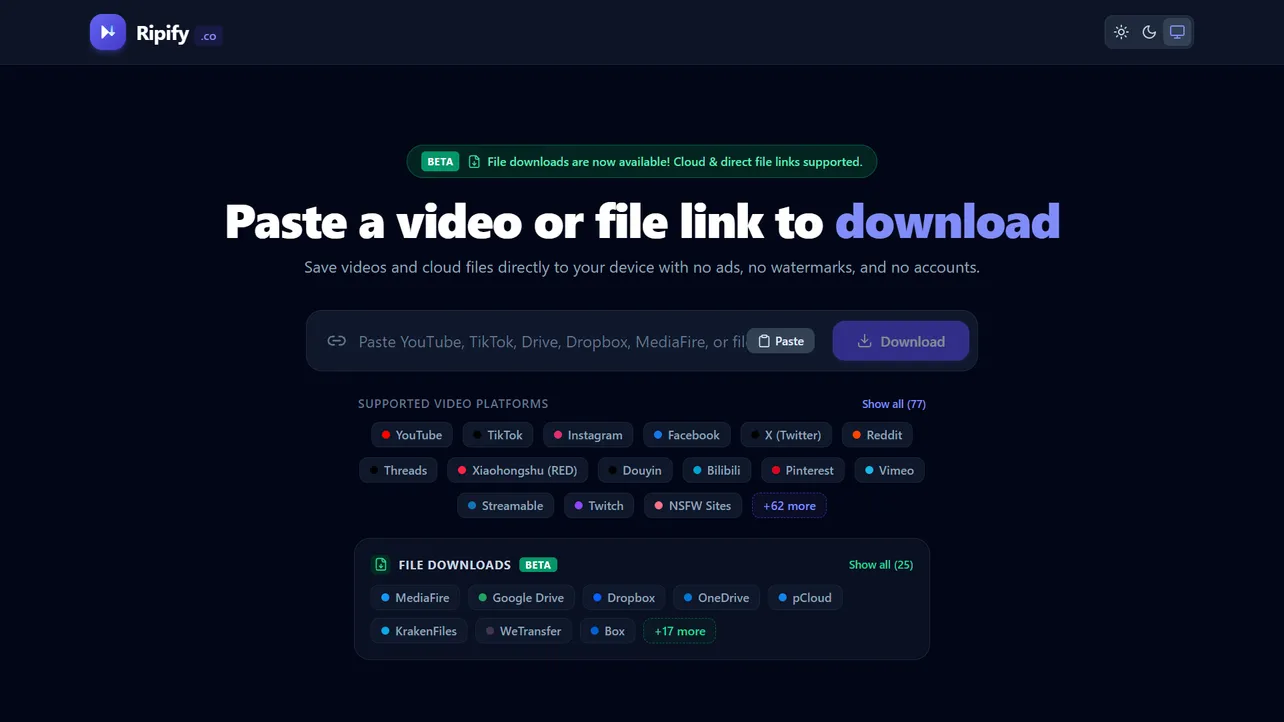 Ripify: A Clean Video Downloader Without the Sketchy Pop-Ups